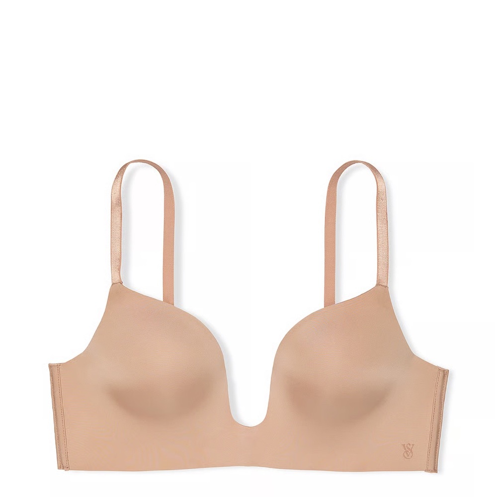 Victoria’s Secret Bare Plunge Low-Back Push-Up Bra, Size 32DD